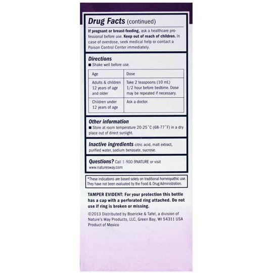 Nighttime Cough & Bronchial Syrup, BT